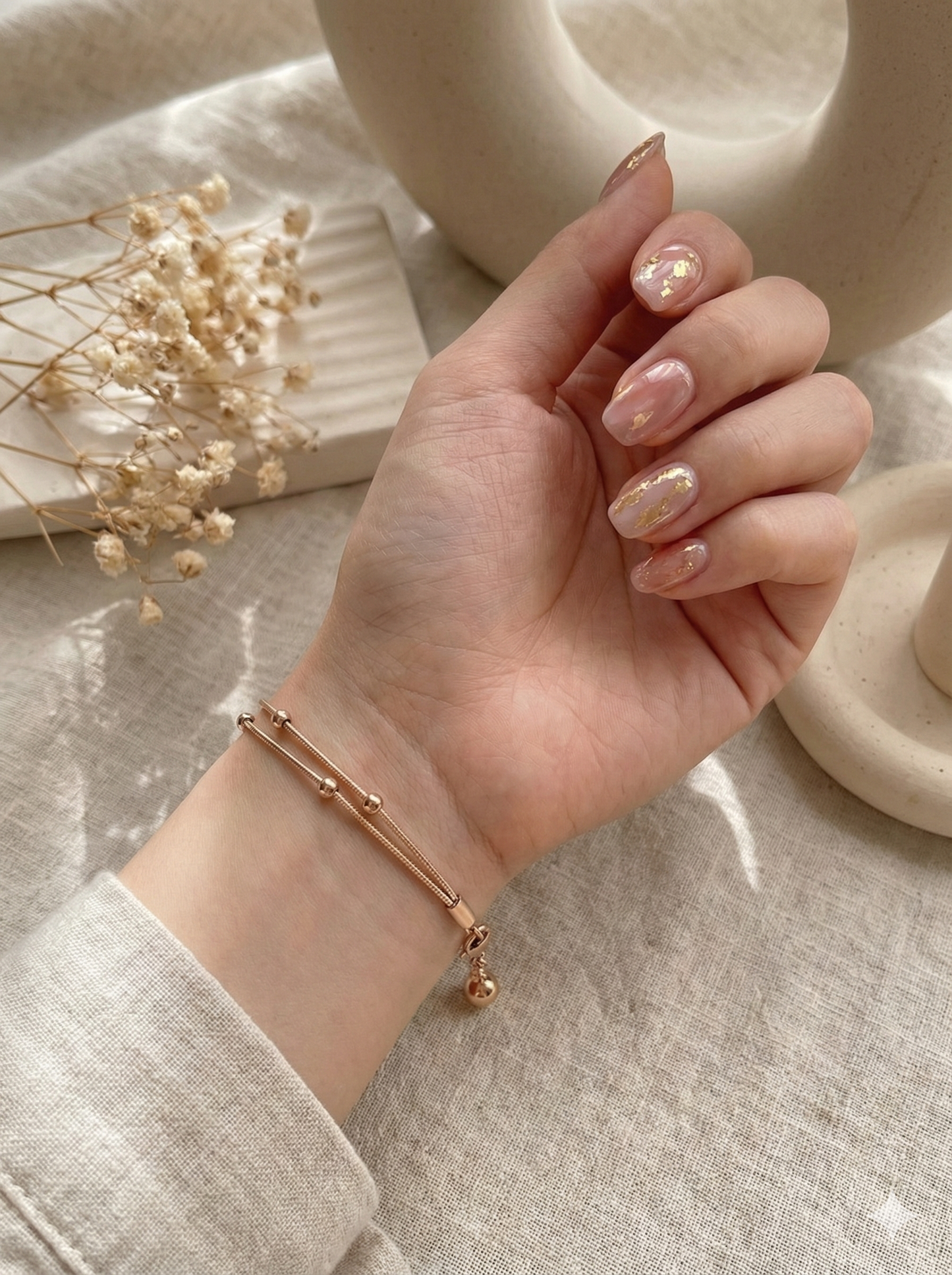 Rose Gold Bead & Charm Bracelets