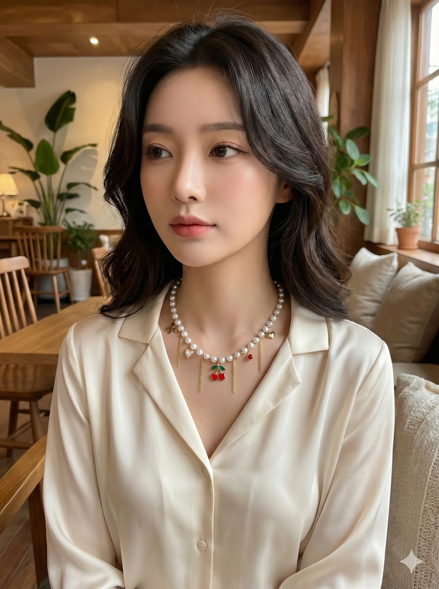 Cherry Bliss Pearl Necklace