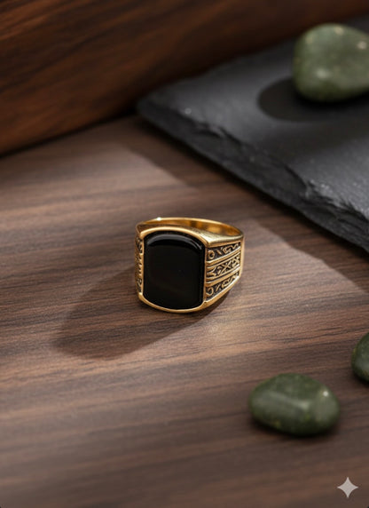 Obsidian Crest Rings
