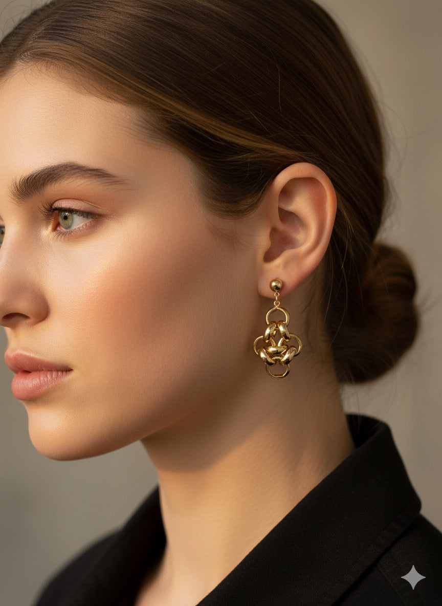 Infinity Loop Drop Earrings