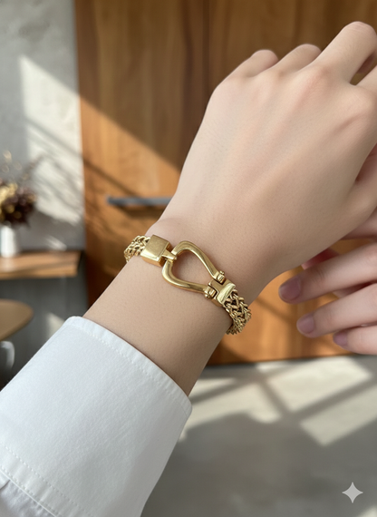 Obsidian Weave Gold Colour Men’s Bracelets