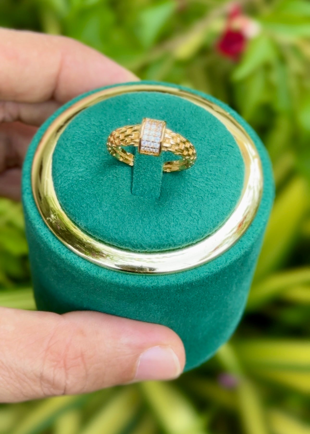Royal Weave Crystal Rings (Adjustable)