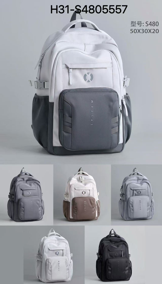 Aesthetic School Bag – System Series 🎒✨