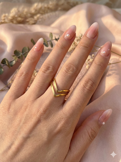 The Double Chevron Rings