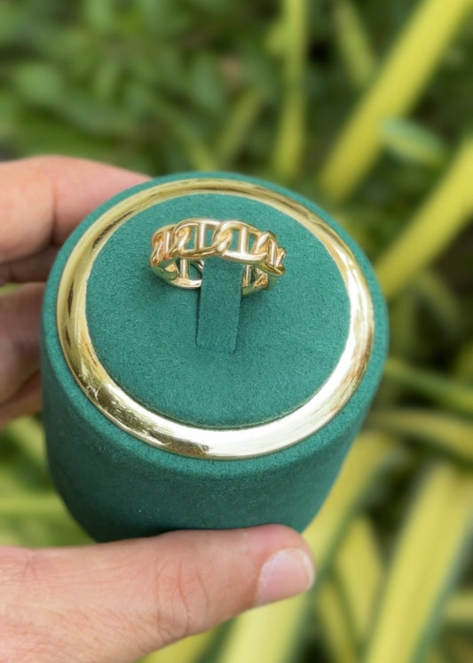 Golden Link Luxe Rings (Adjustable)