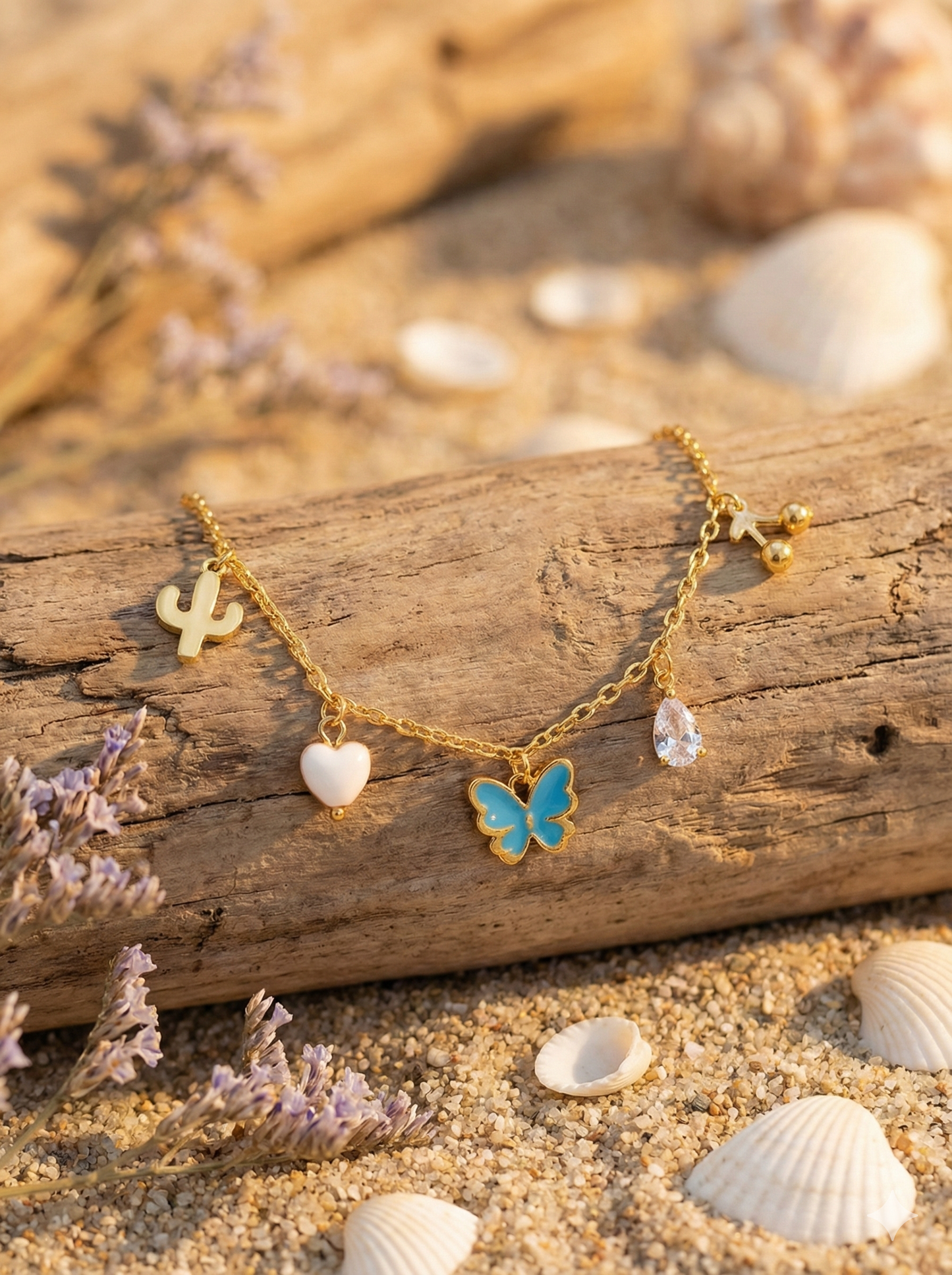 Butterfly Charm Bliss Anklet/Bracelet (Single Piece)