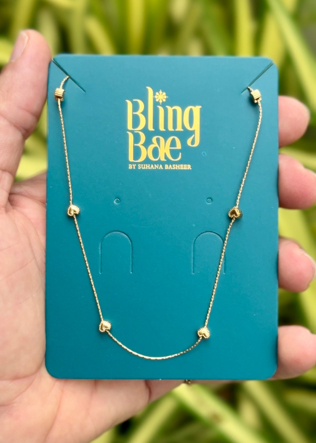Golden Orbit Bead Necklace ✨ (316L Grade)