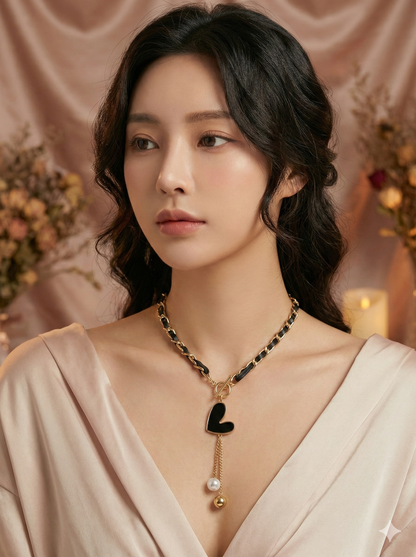 Midnight Heart Necklace