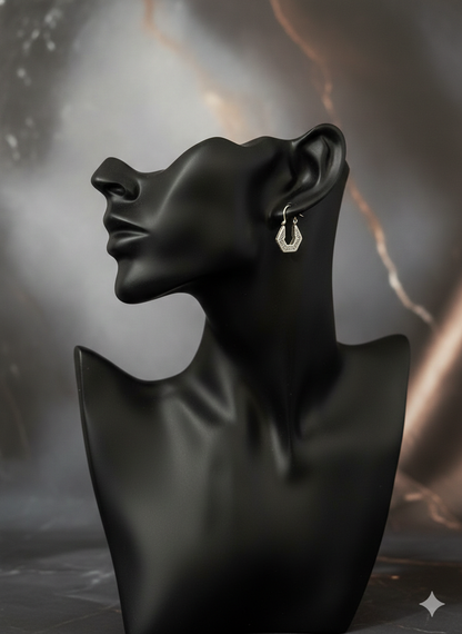 Midnight Edge Drop Earrings