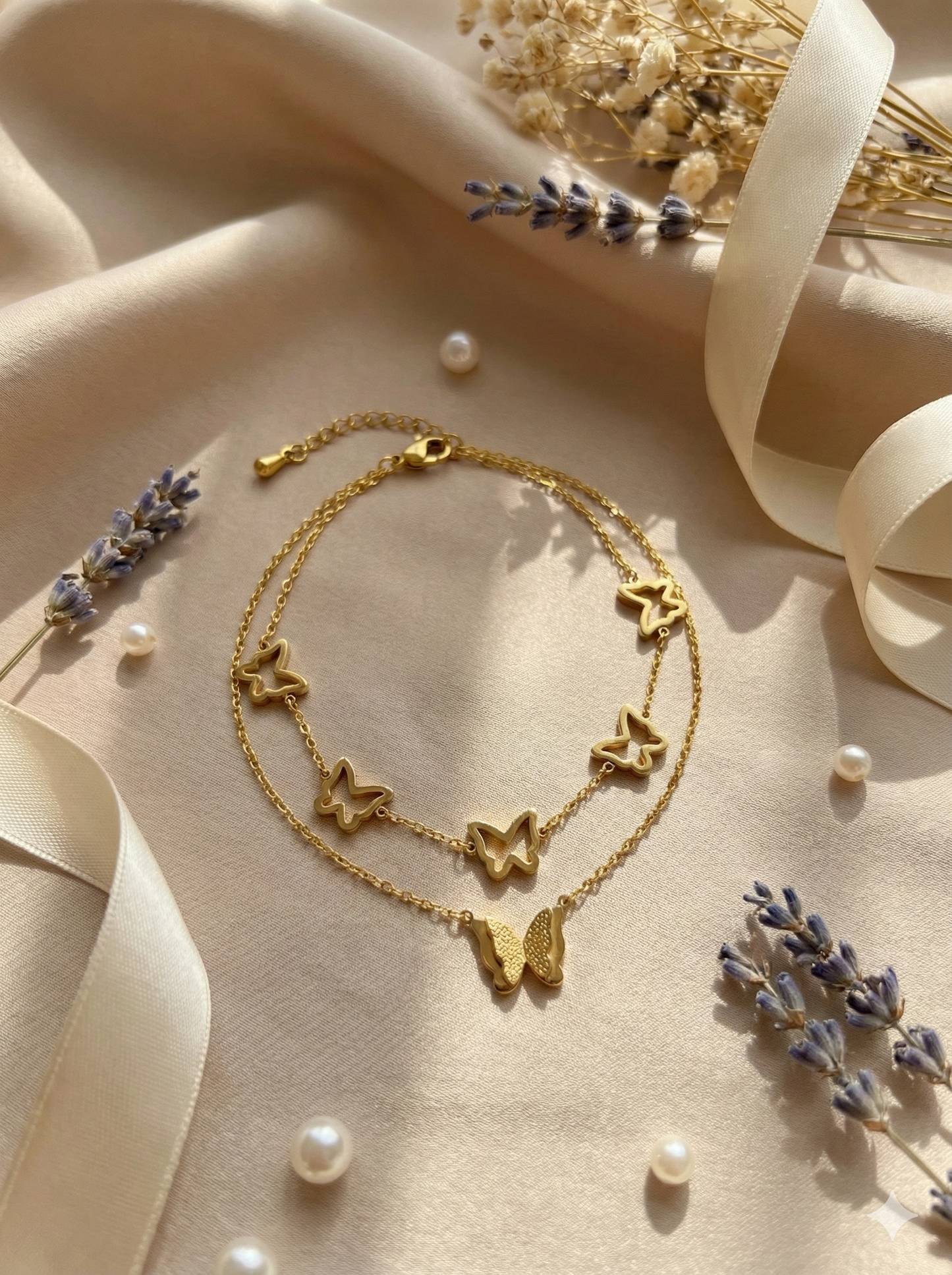 Butterfly Trail Anklet/Bracelet (Single Piece)