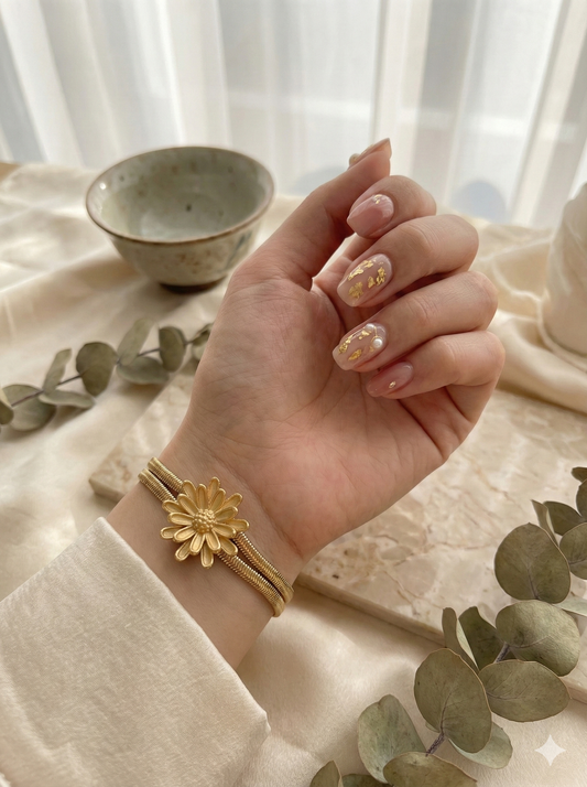 Sunlit Petal Bracelets