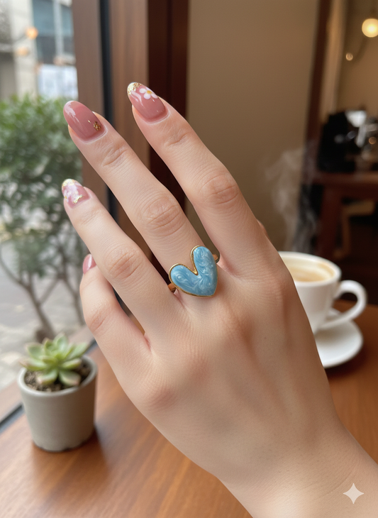 Love Potion Rings Sky blue (Adjustable)