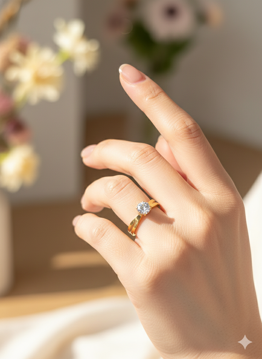 Eterna Solitaire Rings