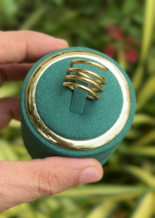 Golden Wave Wrap Rings (Adjustable)