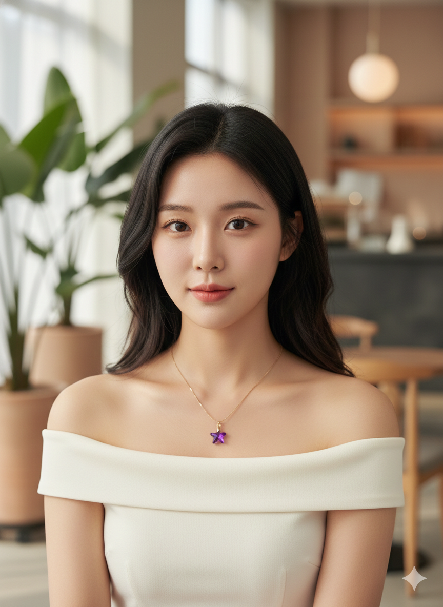 Violet Stardust Necklace