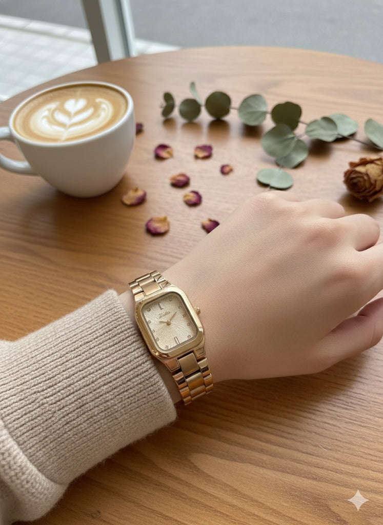 Scottie Luxury Rectangular Bracelet Watch ✨ (18k Gold Plated)