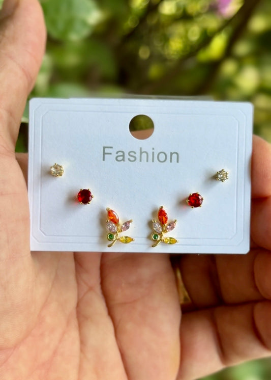 Rainbow Bloom Mini Stud Set 🌈✨