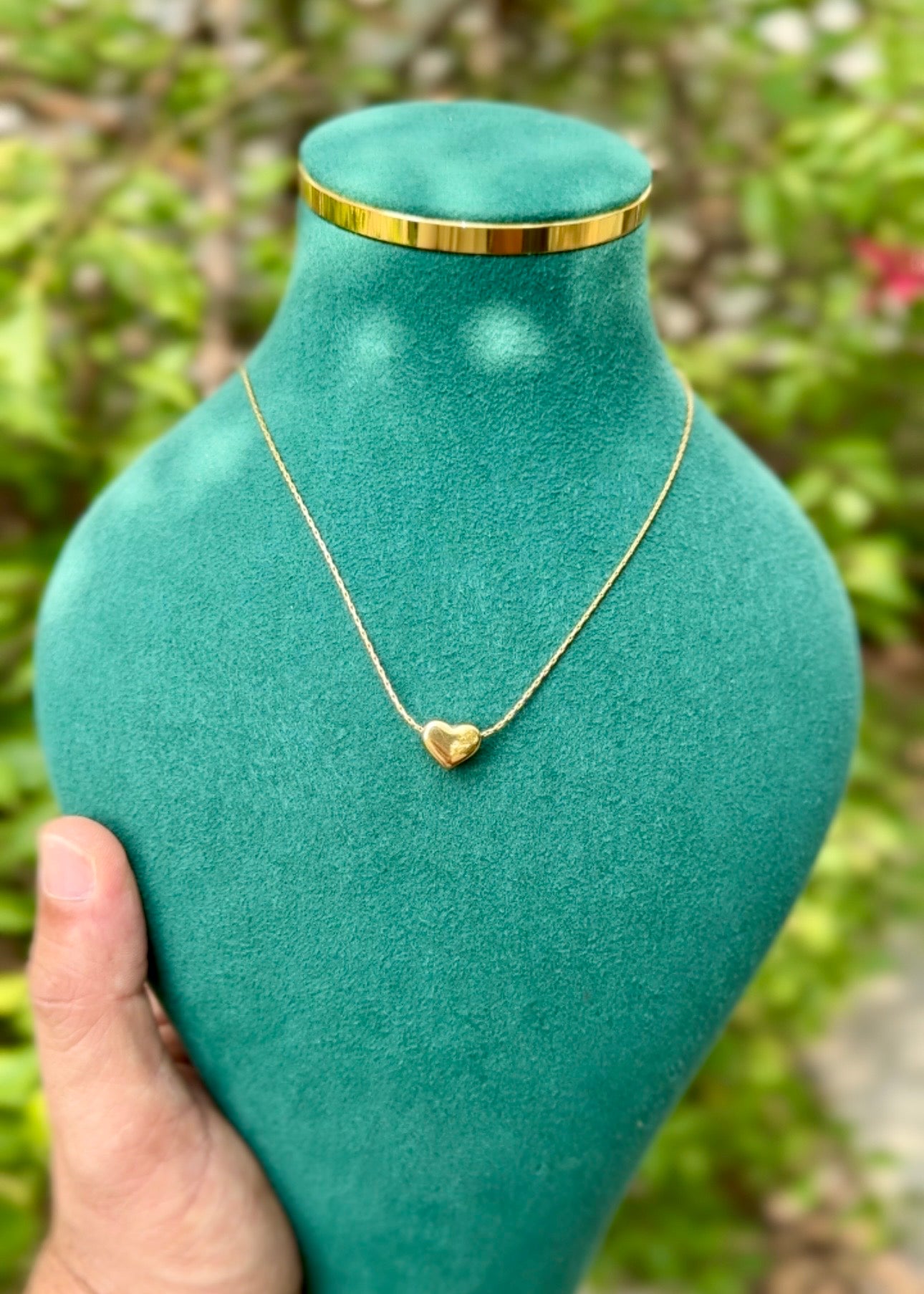 Golden Love Heart Necklace 💛✨