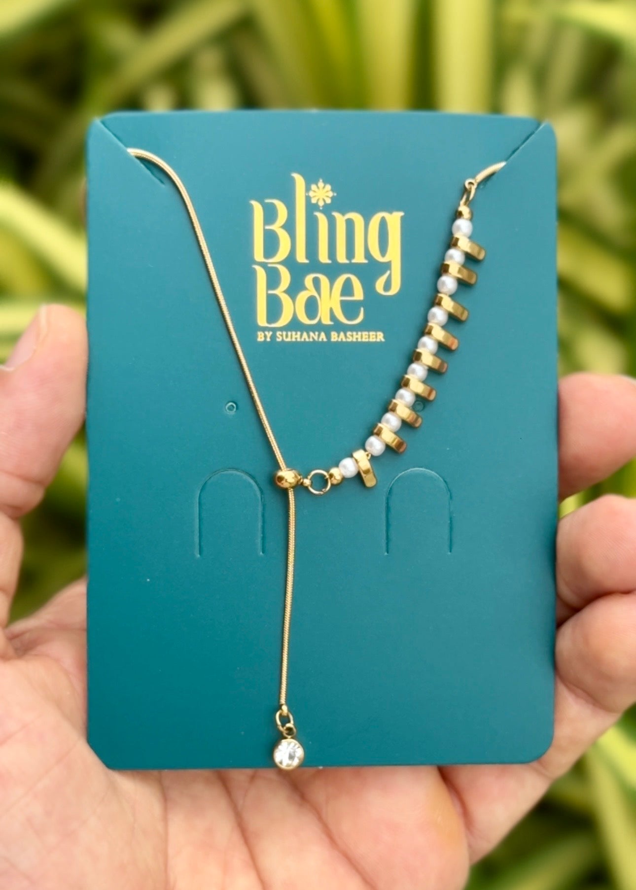 Pearl Drop Tassel Necklace ✨ (316L Grade)