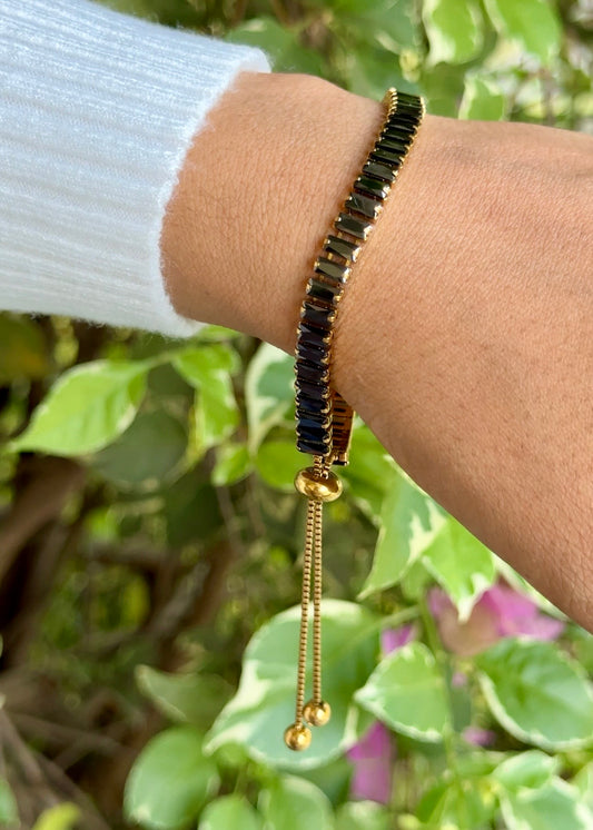 Midnight Luxe Slider Bracelets 🖤✨