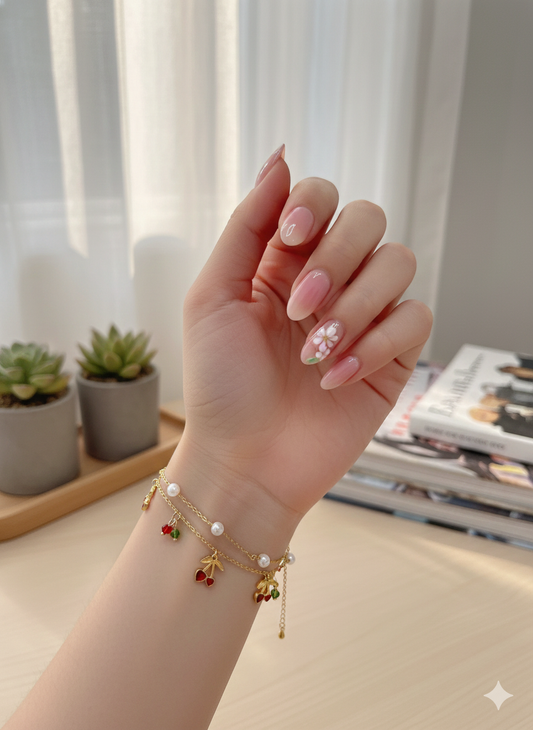 Cherry Delight Anklet/Bracelet (Single Piece)