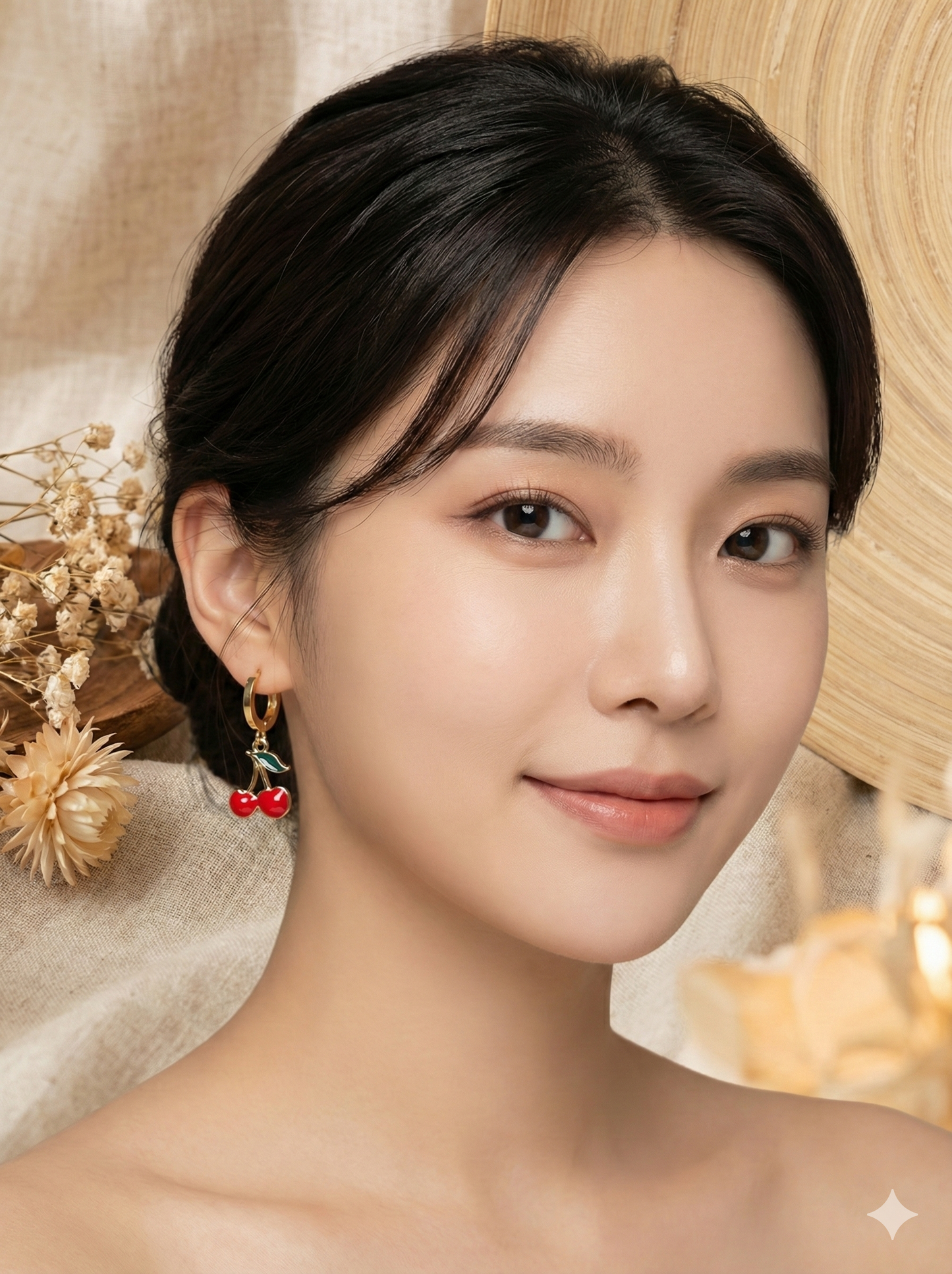 Cherry Pop Hoops Earrings