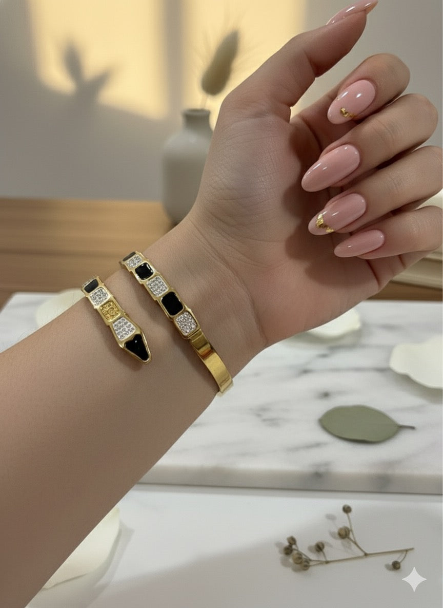 Serpent's Kiss Cuff Bangle