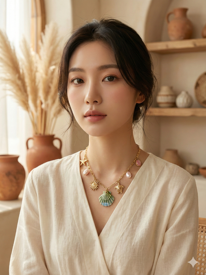 Ocean Muse Charm Necklace