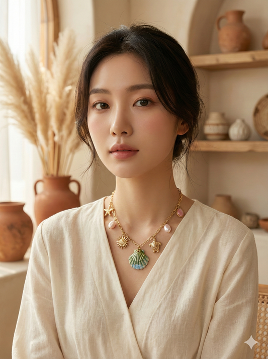 Ocean Muse Charm Necklace