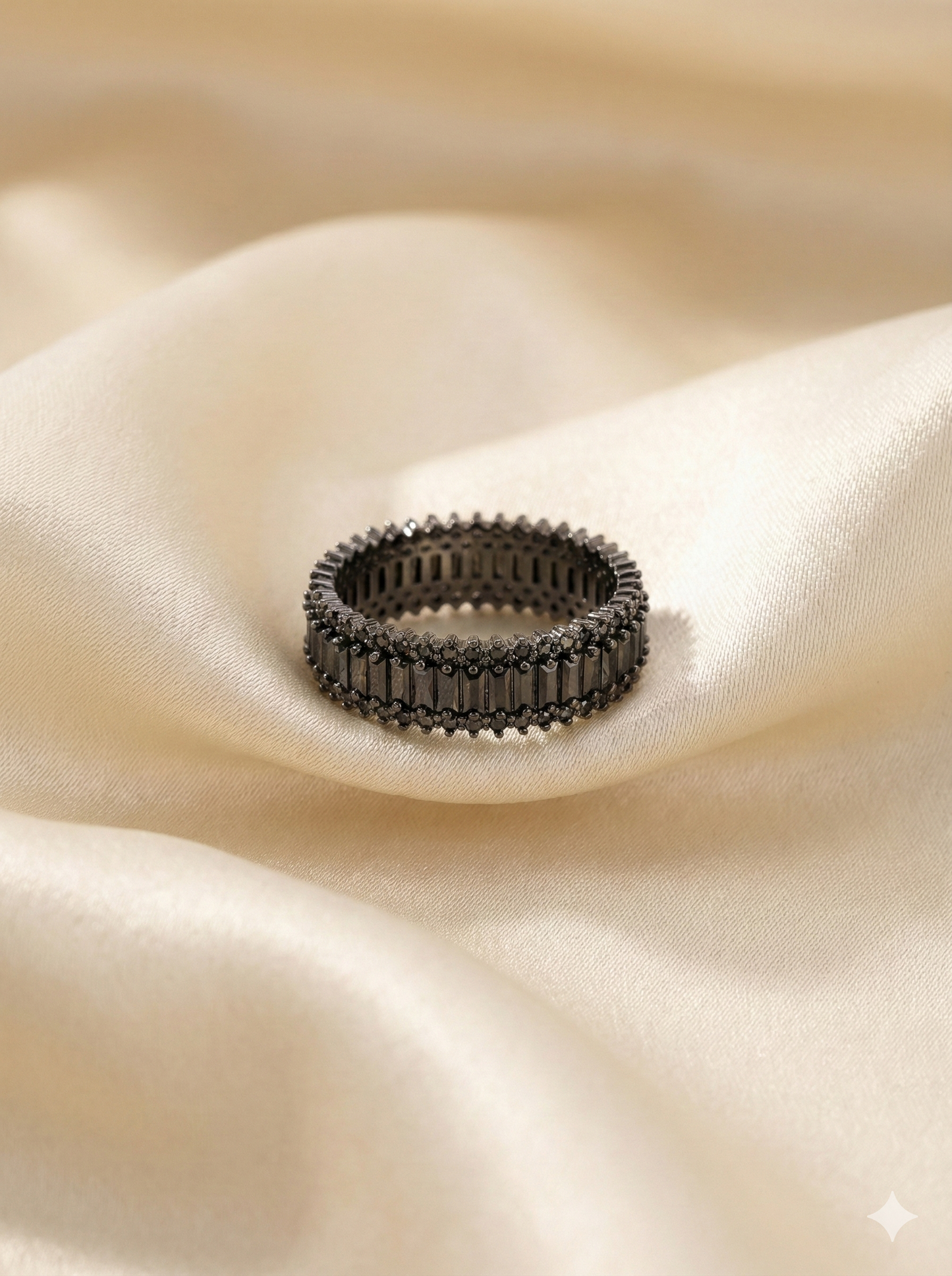 Noir Eternity Band Rings