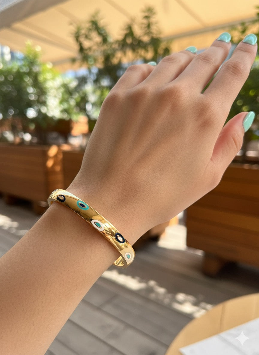 The Ocular Charm Cuff Bangle