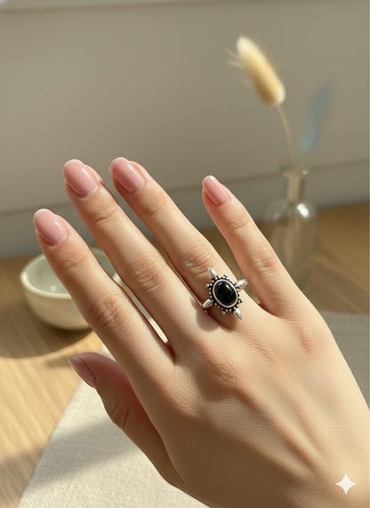 Midnight Aura Sun Rings (Adjustable)
