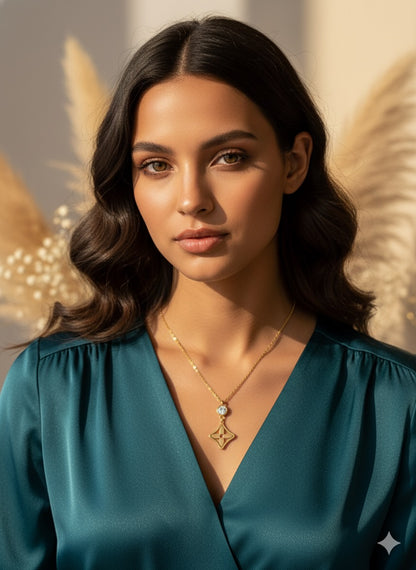 Cosmic Bloom Chain With Pendant