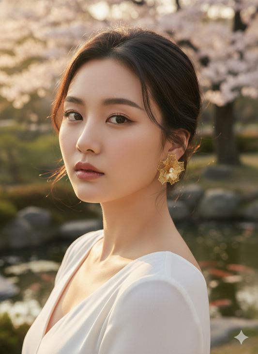 Golden Bloom Earrings