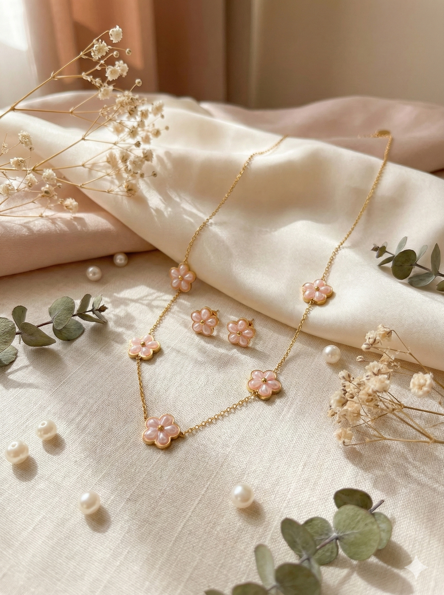 Bloom Necklace & Earrings Set