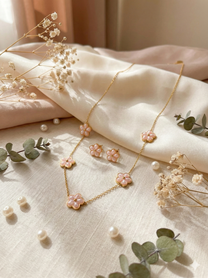 Bloom Necklace & Earrings Set