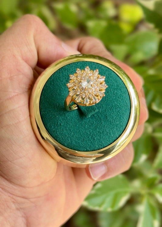Aura Radiant Sunflower Ring✨(Adjustable)