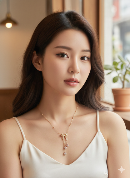 Radiant Bow Necklace