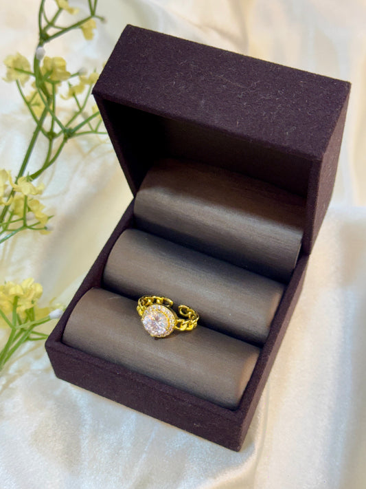 The Golden Halo Ring (Adjustable)