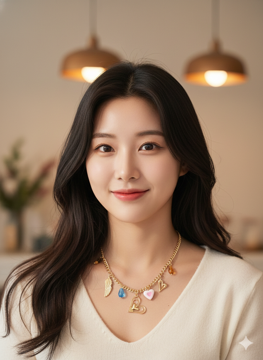 Angel Heart Charm Necklace