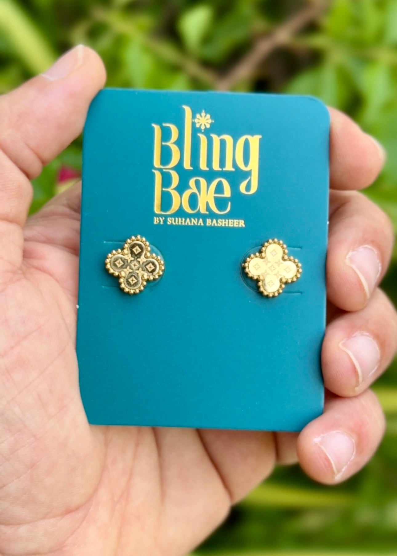Clover Luxe Stud Earrings ✨