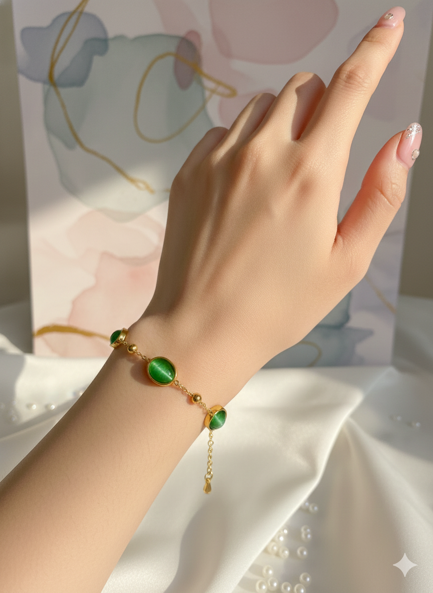 Emerald Vine Bracelets