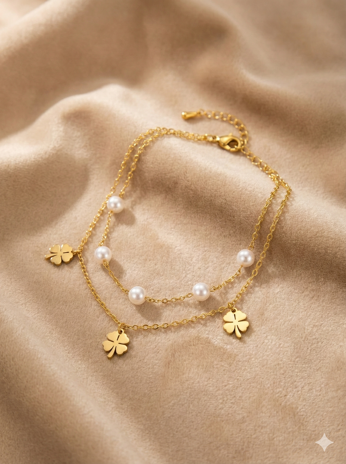 Lucky Pearl Anklet/Bracelet (Single Piece)