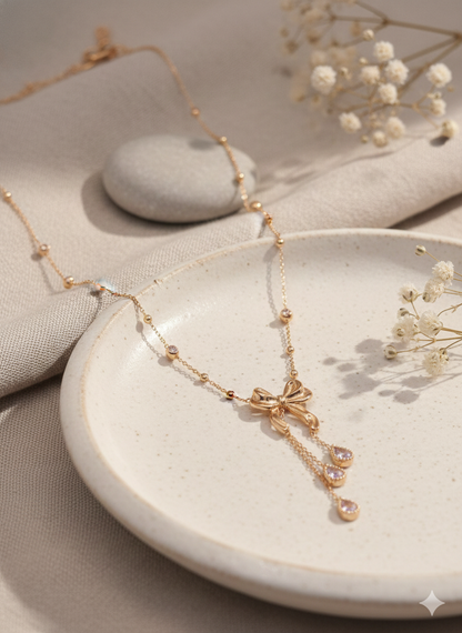 Radiant Bow Necklace