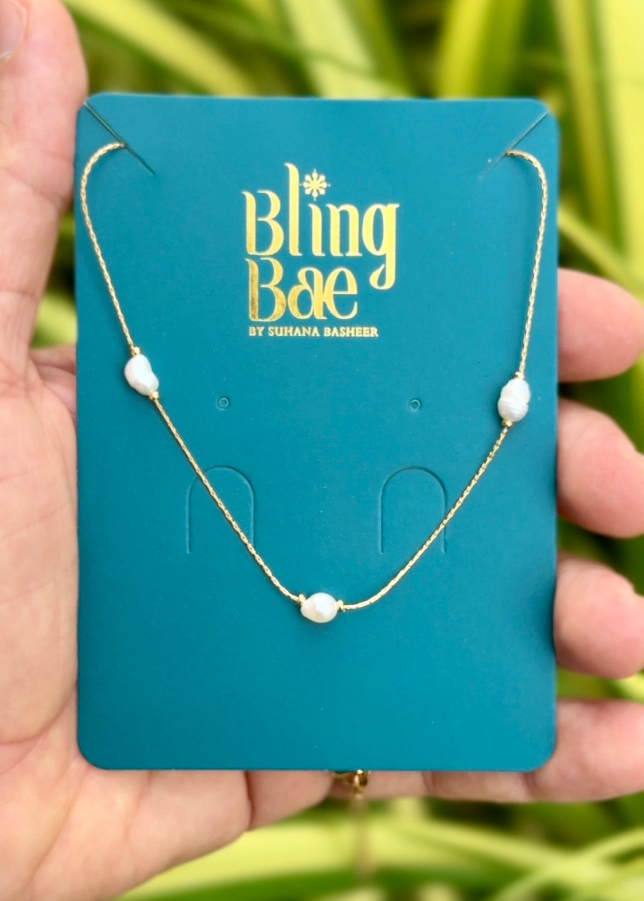 Pearl Dew Drops Necklace 🤍✨ (316L Grade)