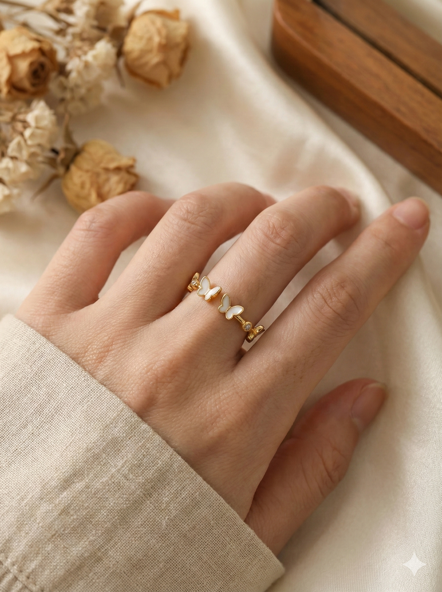 Butterfly Garden Rings (Adjustable)