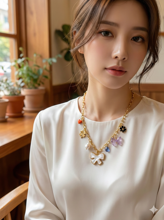 Whimsical Bow Necklace