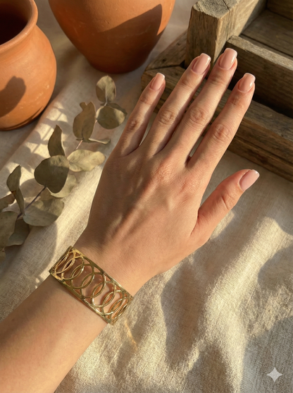 Aurelia Wave Cuff Bangle