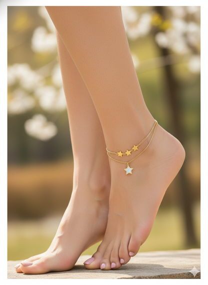 Stellar Glow Anklet/Bracelet (Single Piece)