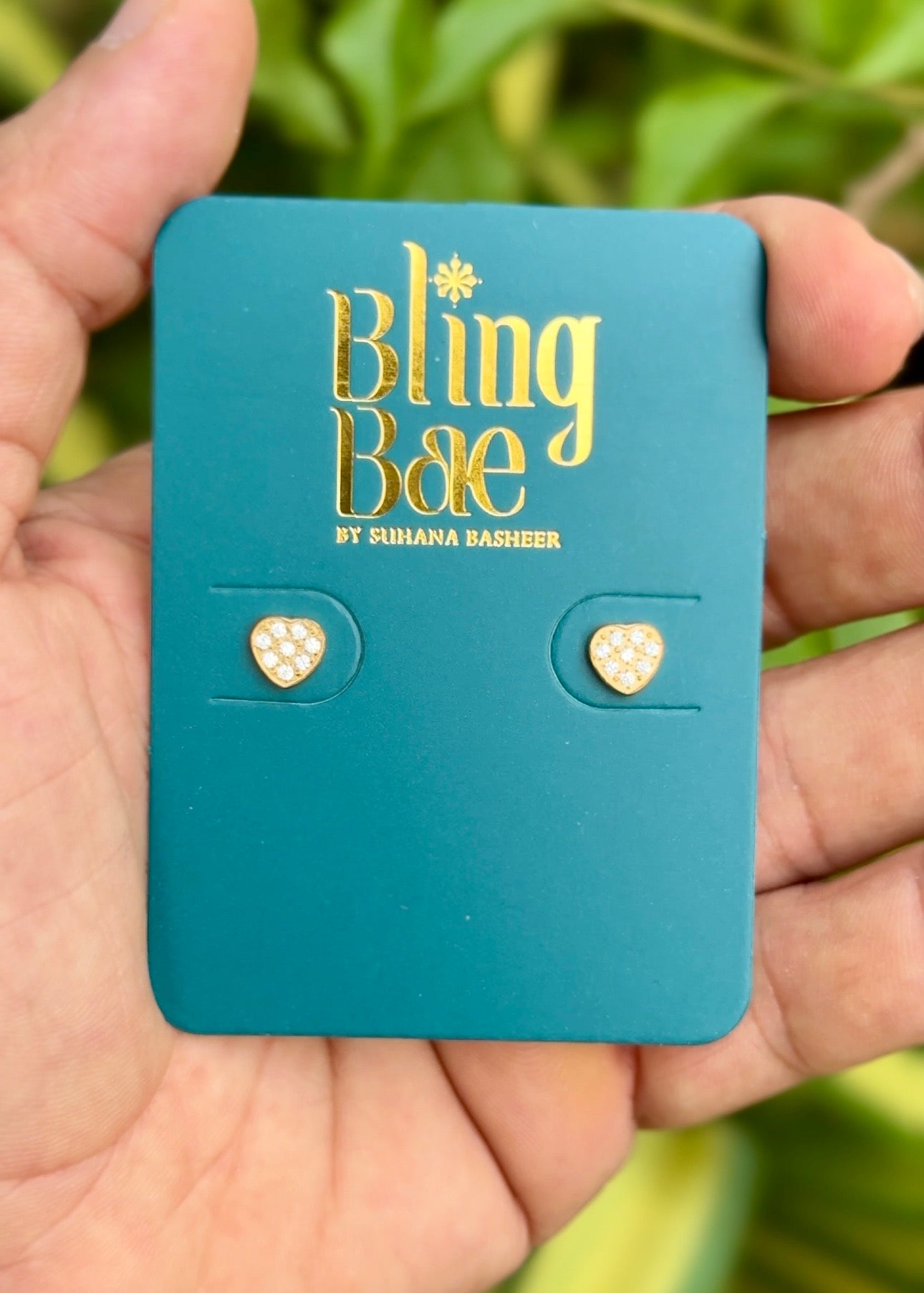 Golden Heart Spark Mini Studs ✨ (316L Grade)